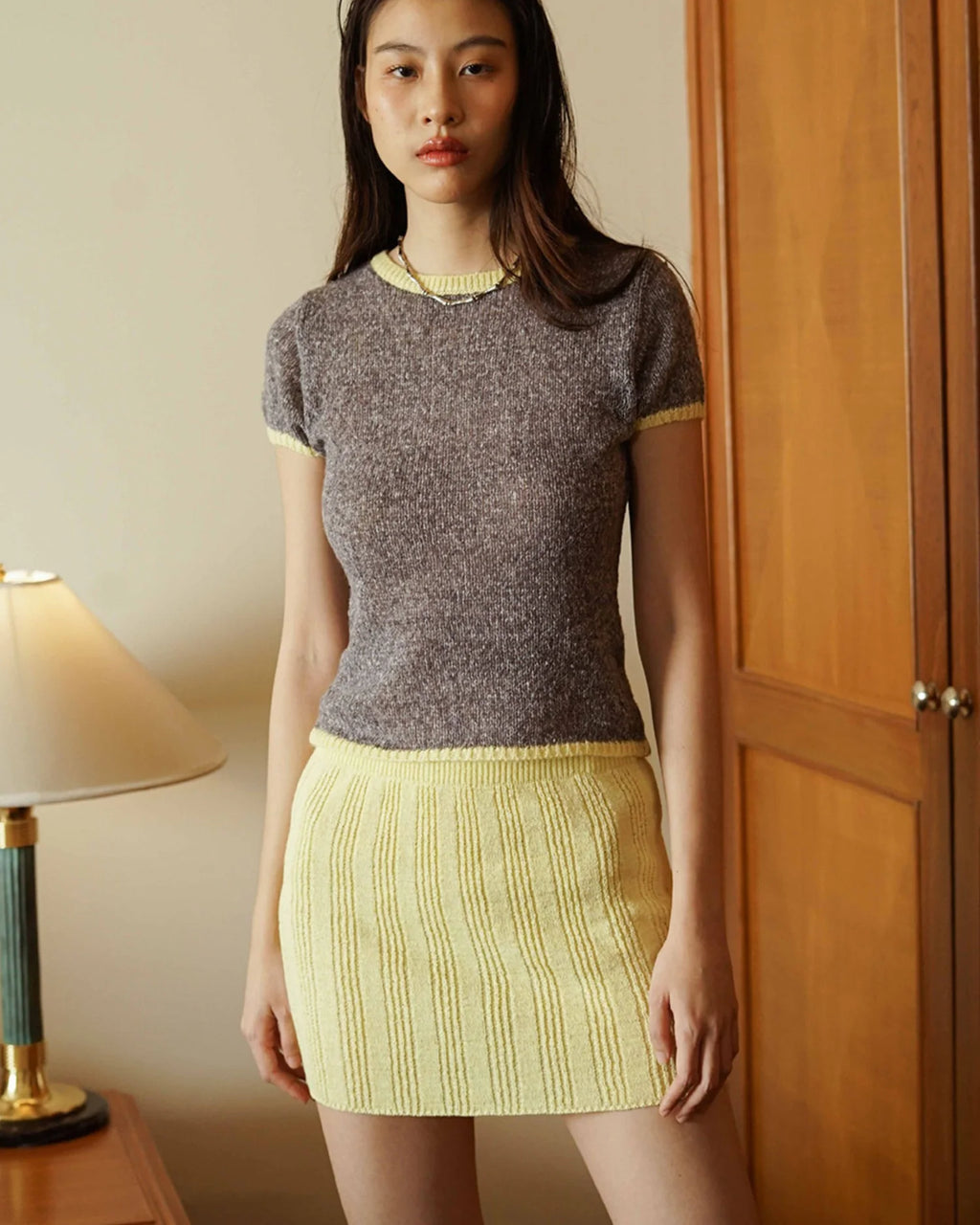 IRIS MINI SKIRT YELLOW