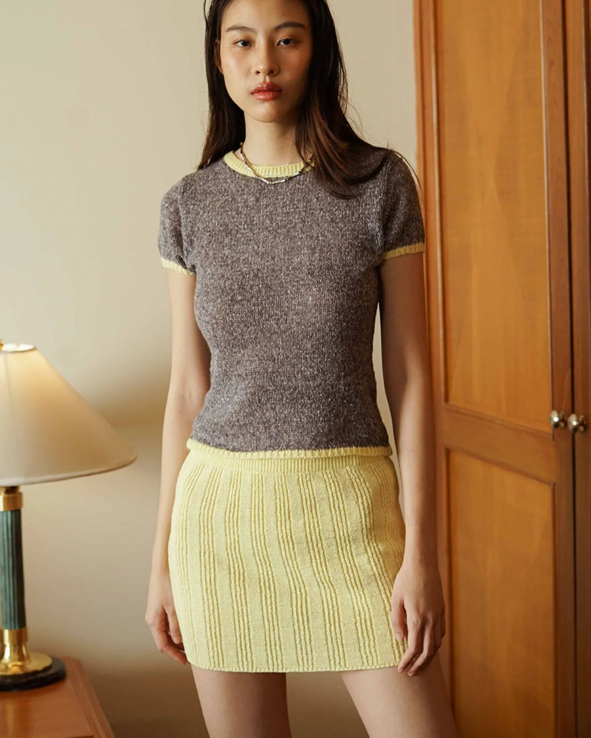IRIS MINI SKIRT YELLOW