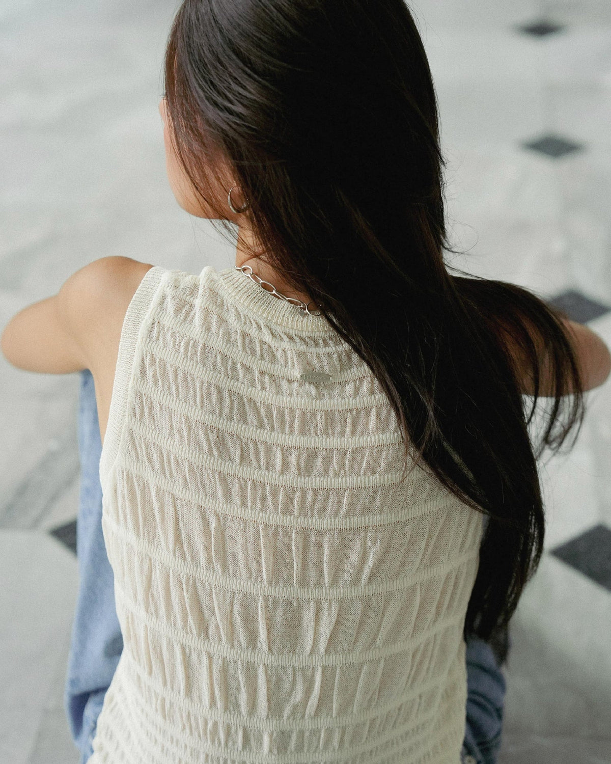 LAGOON VEST TOP CREAM