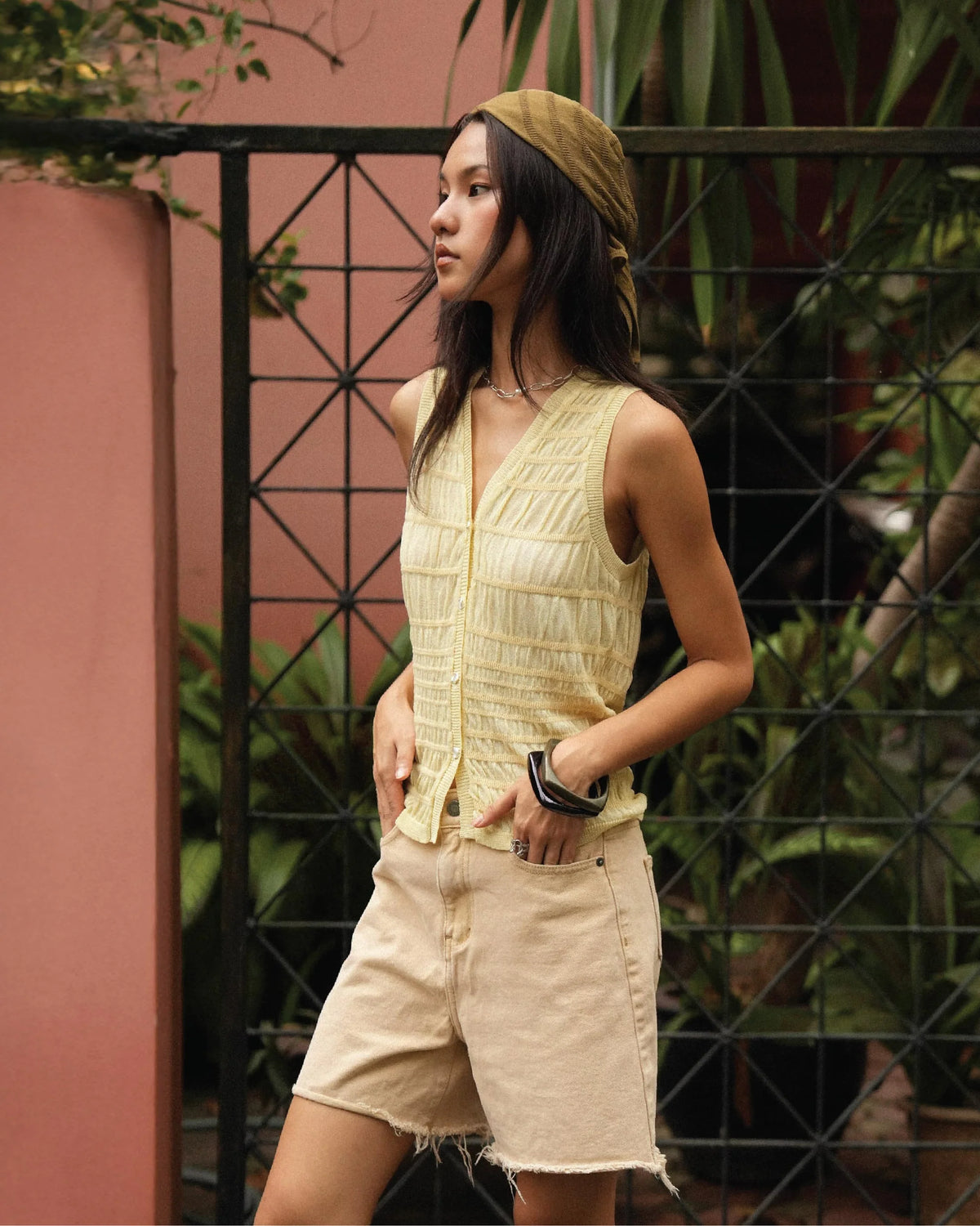 LAGOON VEST TOP YELLOW