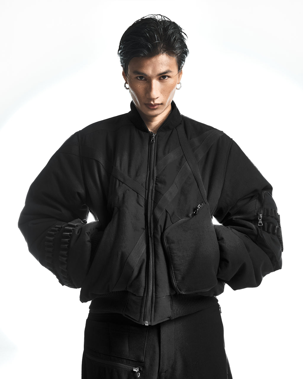 LOCK BOMBER JACKET BLACK