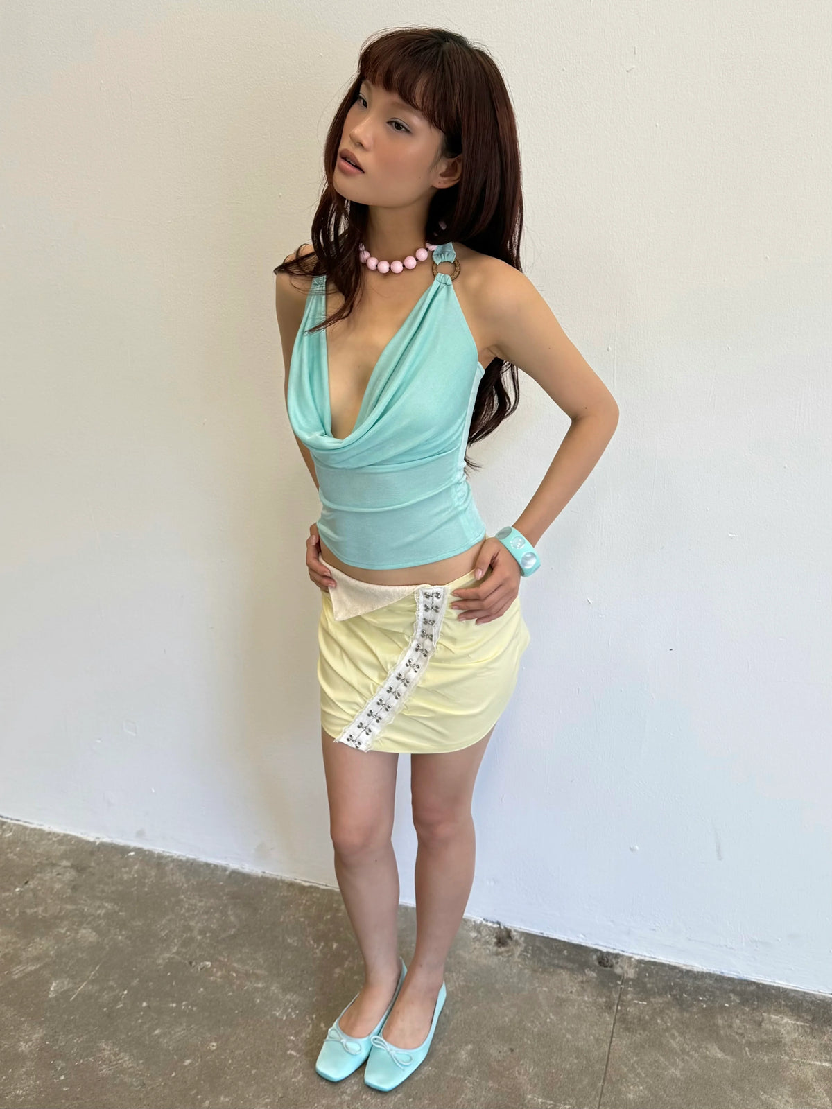 LOOP TOP AQUA BLUE