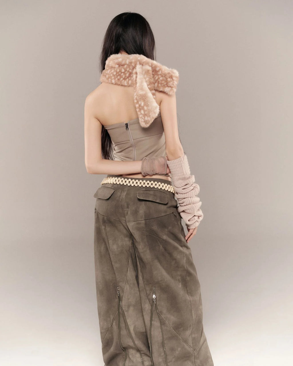 LULLABY HALTER TOP MOSS GREEN