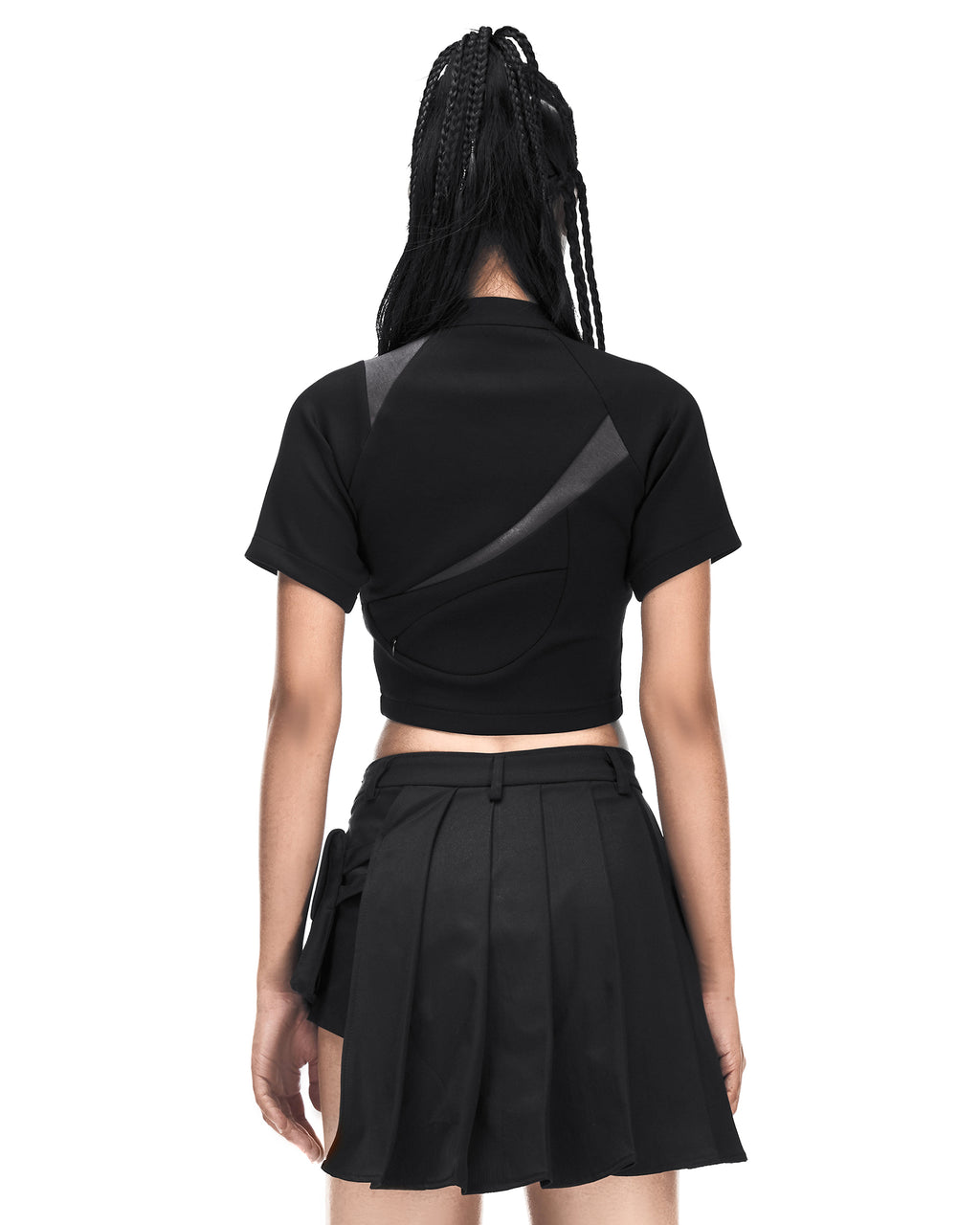 M.X CROPPED SHIRT BLACK