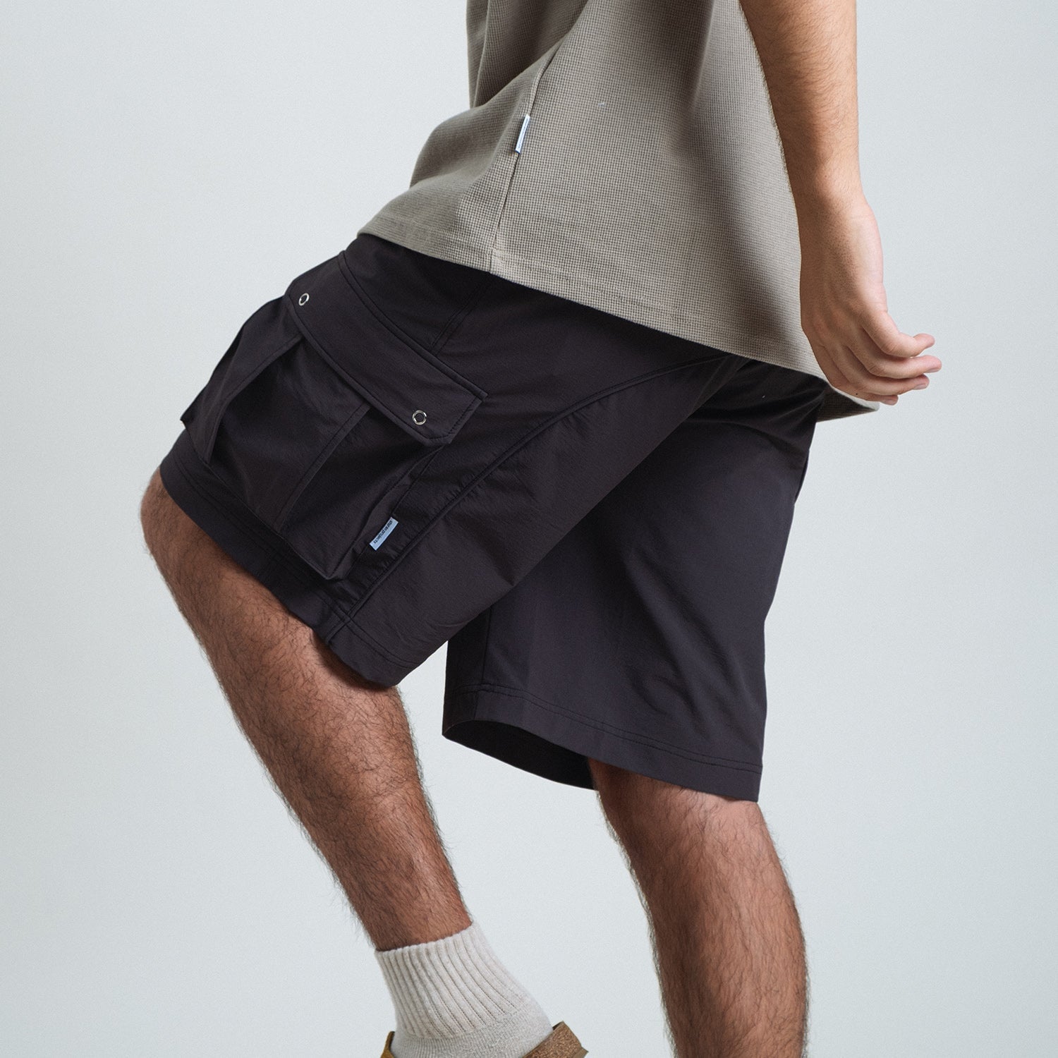Shuren M65 Cargo Shorts / Nylon Light Grey
