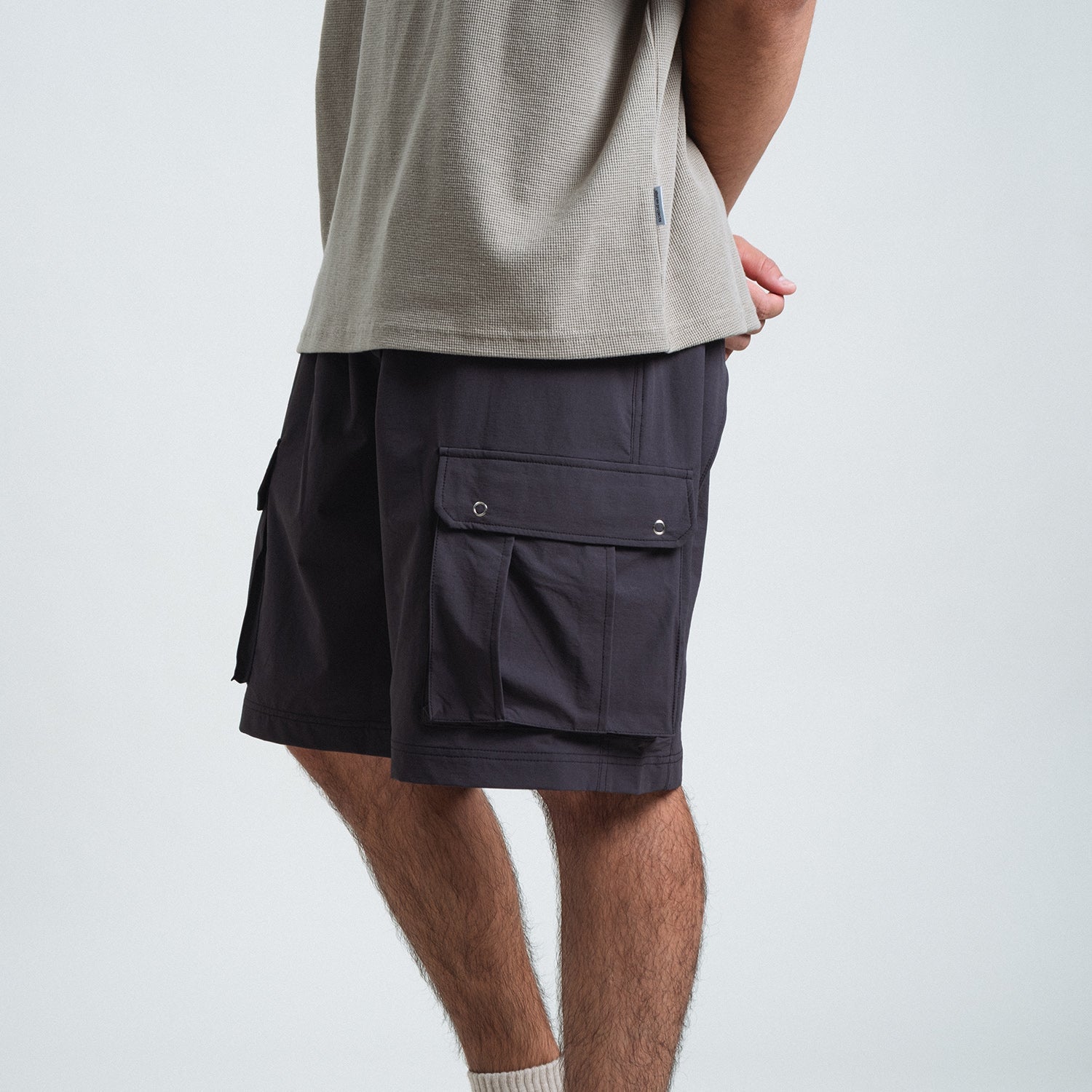 Shuren M65 Cargo Shorts / Nylon Light Grey