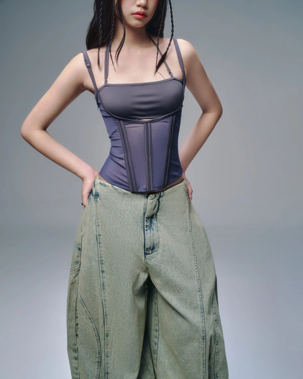 MELIOS MESH TOP DARK BLUE