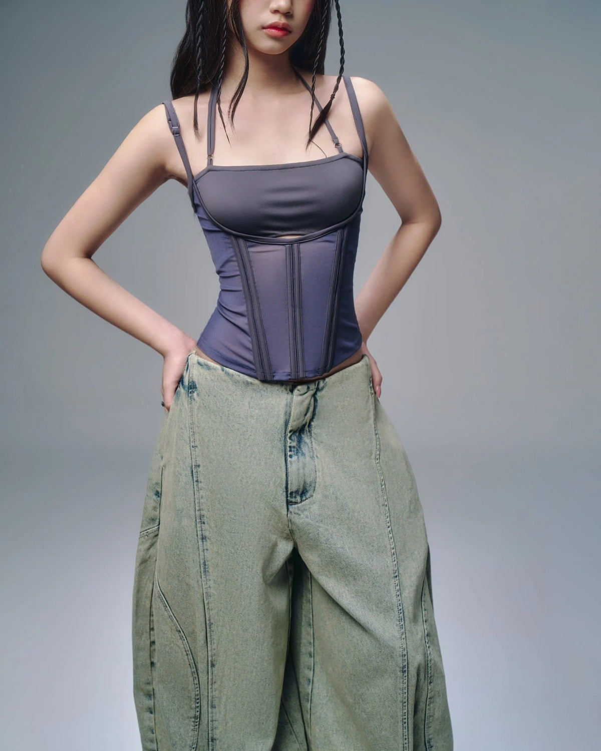 MELIOS MESH TOP DARK BLUE