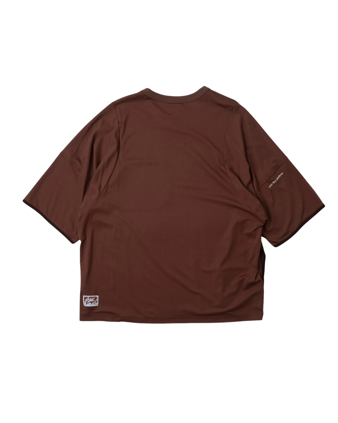 MID SLEEVE TEE RAYON BURGUNDY