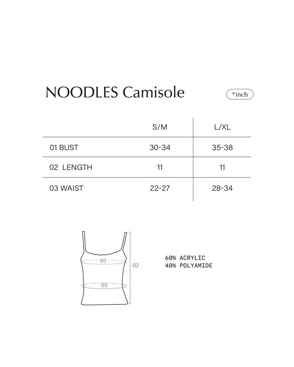 NOODLE CAMISOLE TOP DUST PINK
