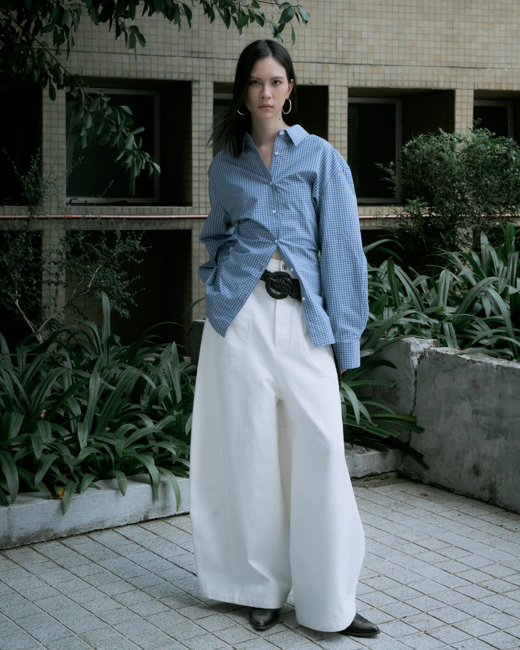 BALLOON WIDE PANTS WHITE