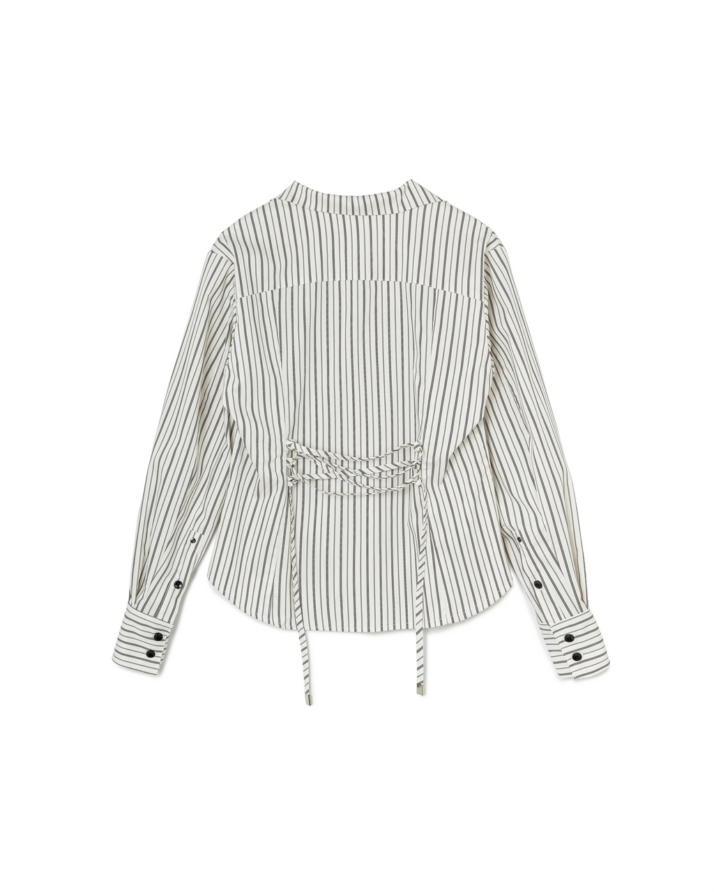 N E O VOL.2_CH.2 STRIPED DRAWSTRING SHIRT