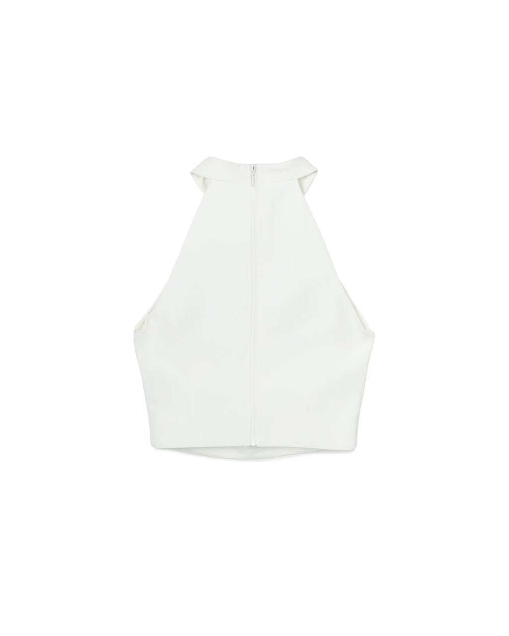 CUT-OUT HALTER TOP WHITE