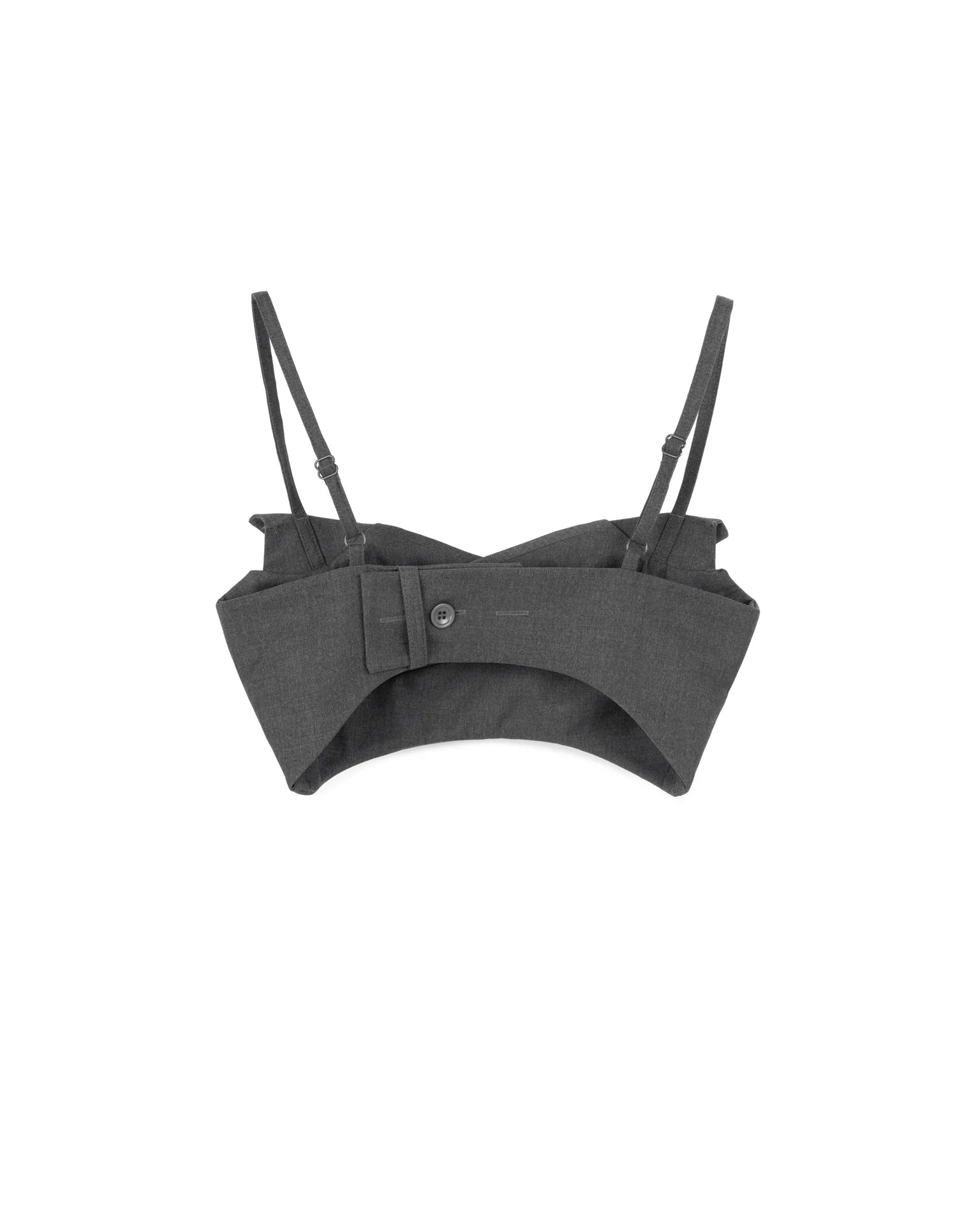 SUIT CROP TUBE TOP GREY