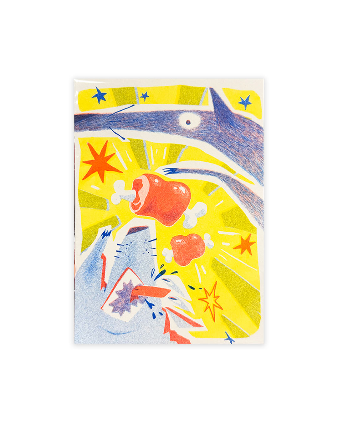 RISOGRAPH POSTCARD NIKU NIKU