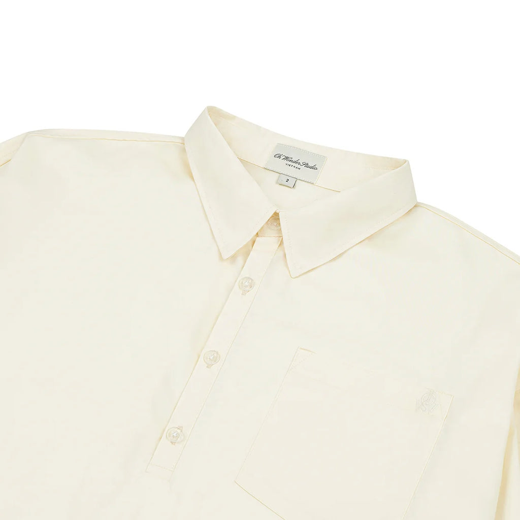 HALF-PLACKET SHIRT OFFWHITE