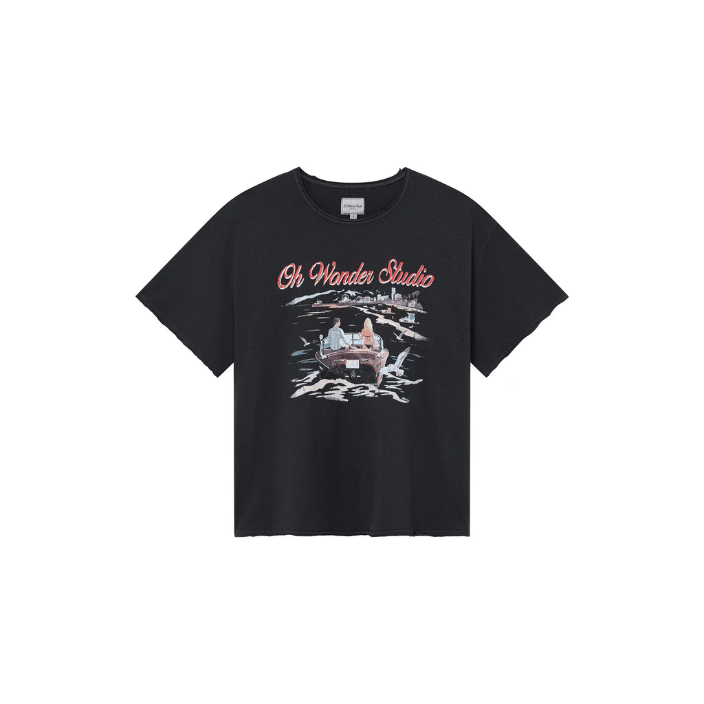 SANTA MONICA SHORTSLEEVES TEE FADED BLACK
