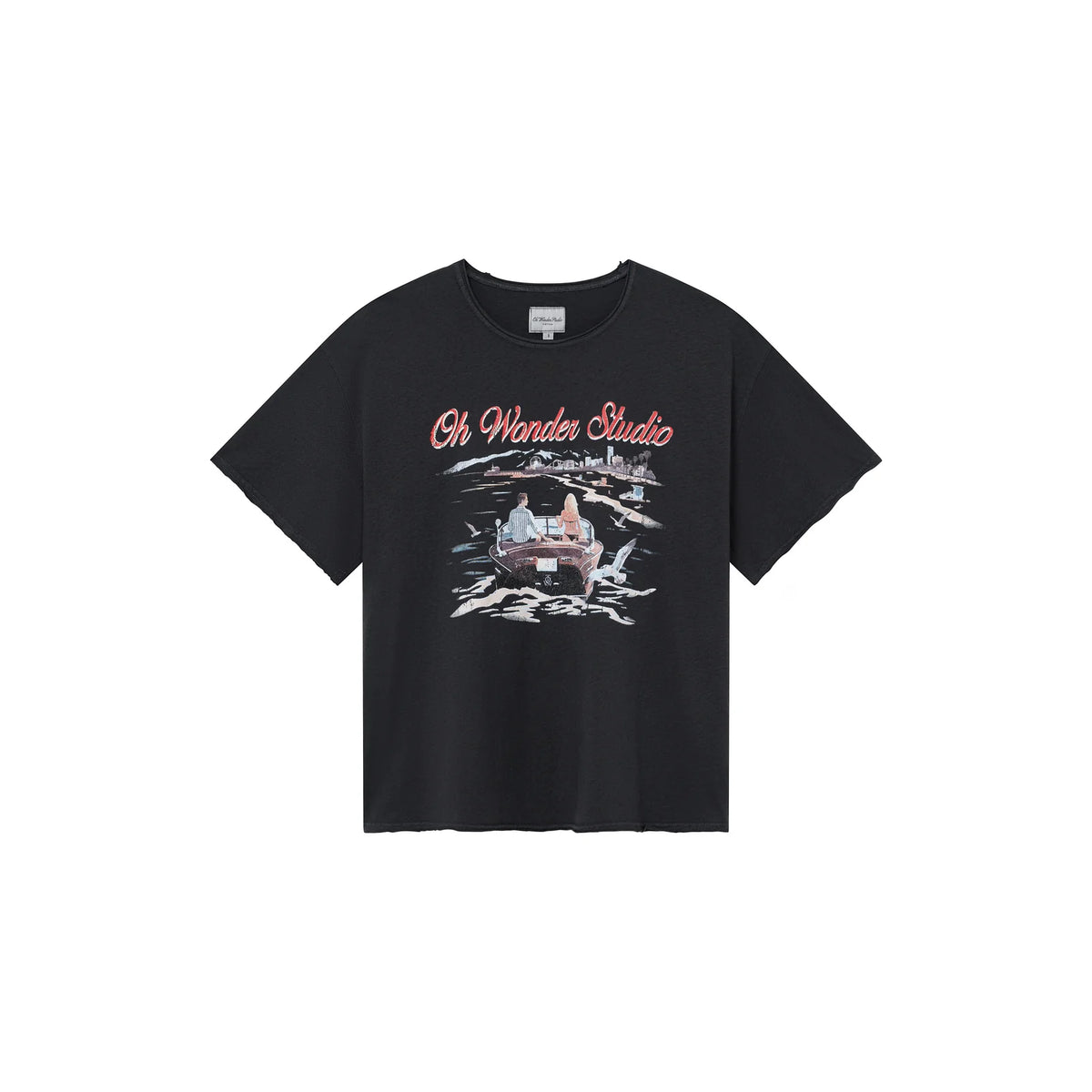 SANTA MONICA SHORTSLEEVES TEE FADED BLACK