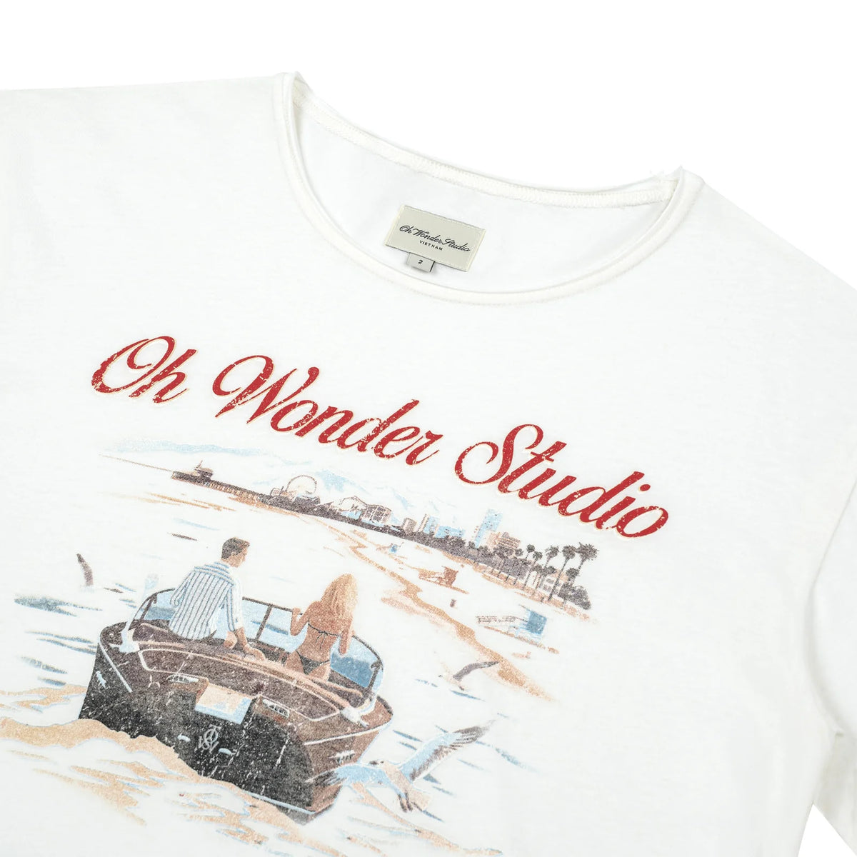 SANTA MONICA SHORTSLEEVES TEE WHITE