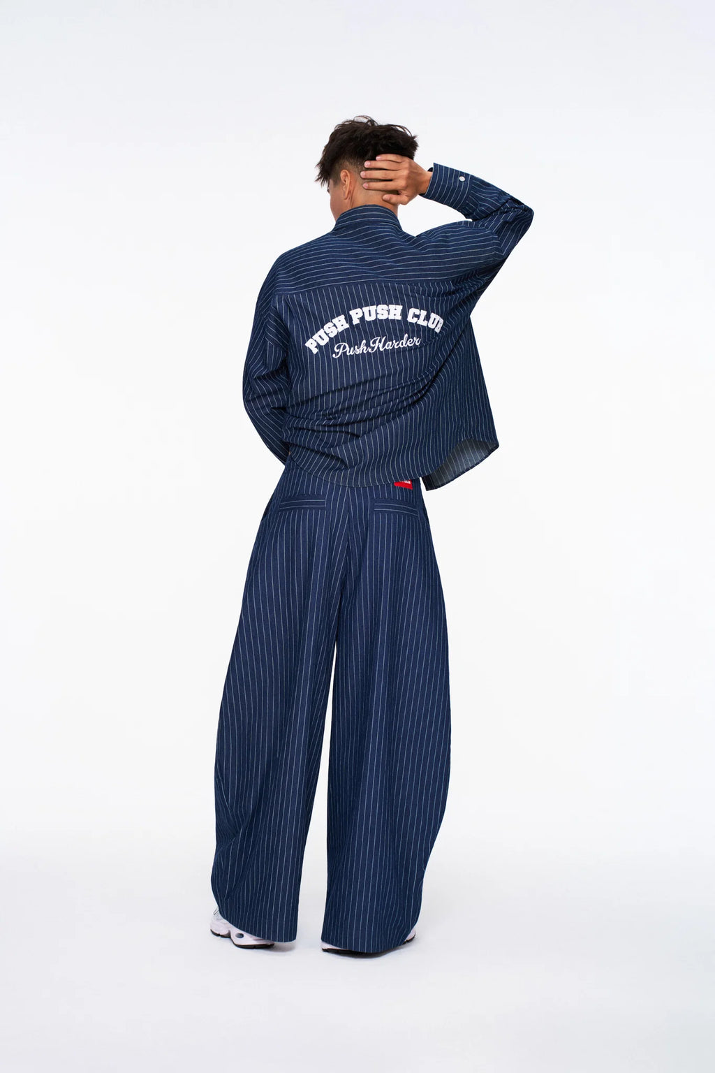 PUSH PUSH STRIPES PANTS NAVY