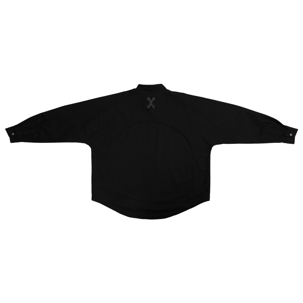 MANDARIN COLLAR L/S SHIRT BLACK