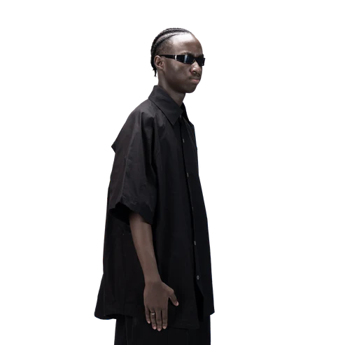 DETACHABLE S-S SHIRT - BLACK