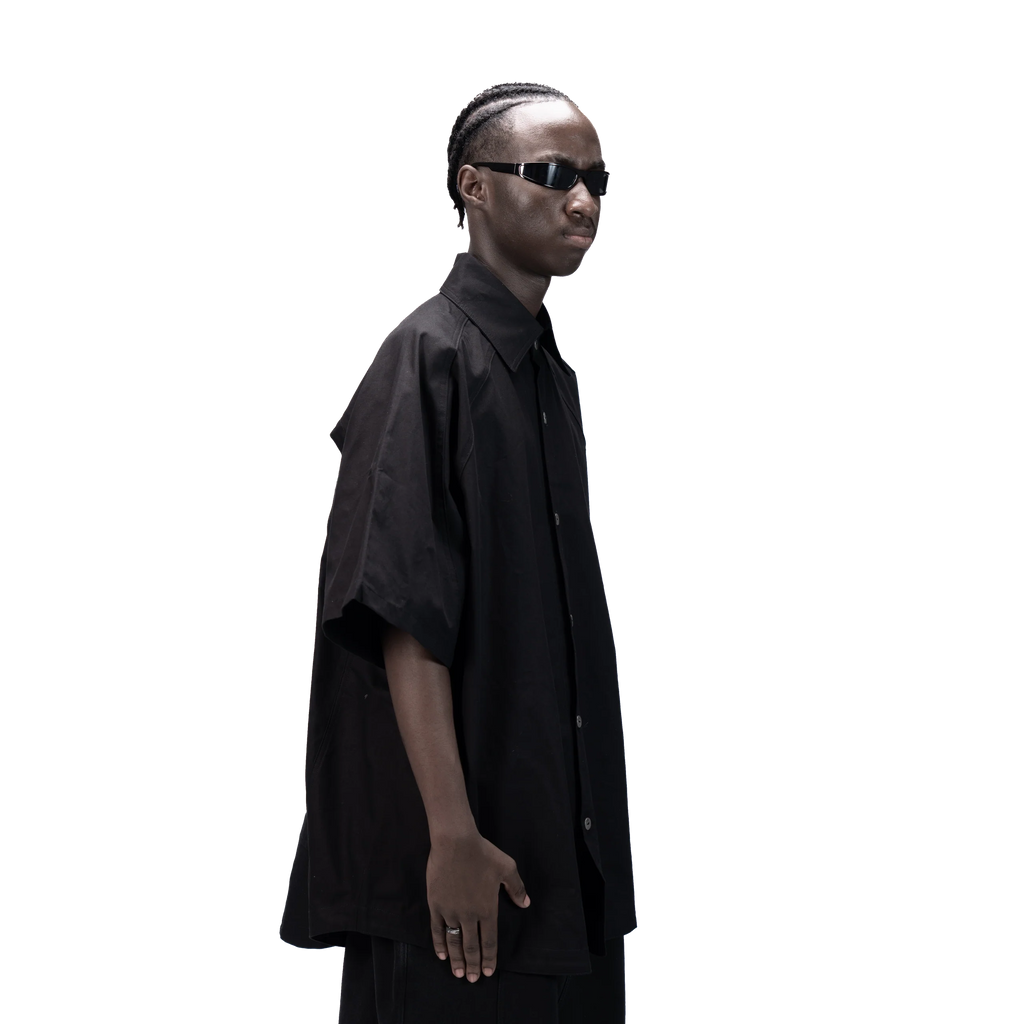DETACHABLE S-S SHIRT - BLACK