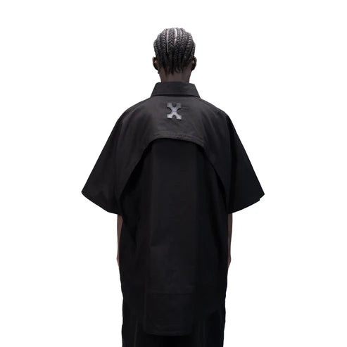DETACHABLE S-S SHIRT - BLACK