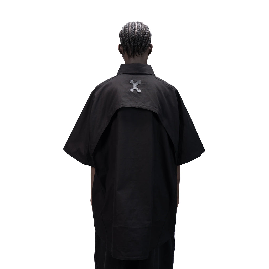 DETACHABLE S-S SHIRT - BLACK