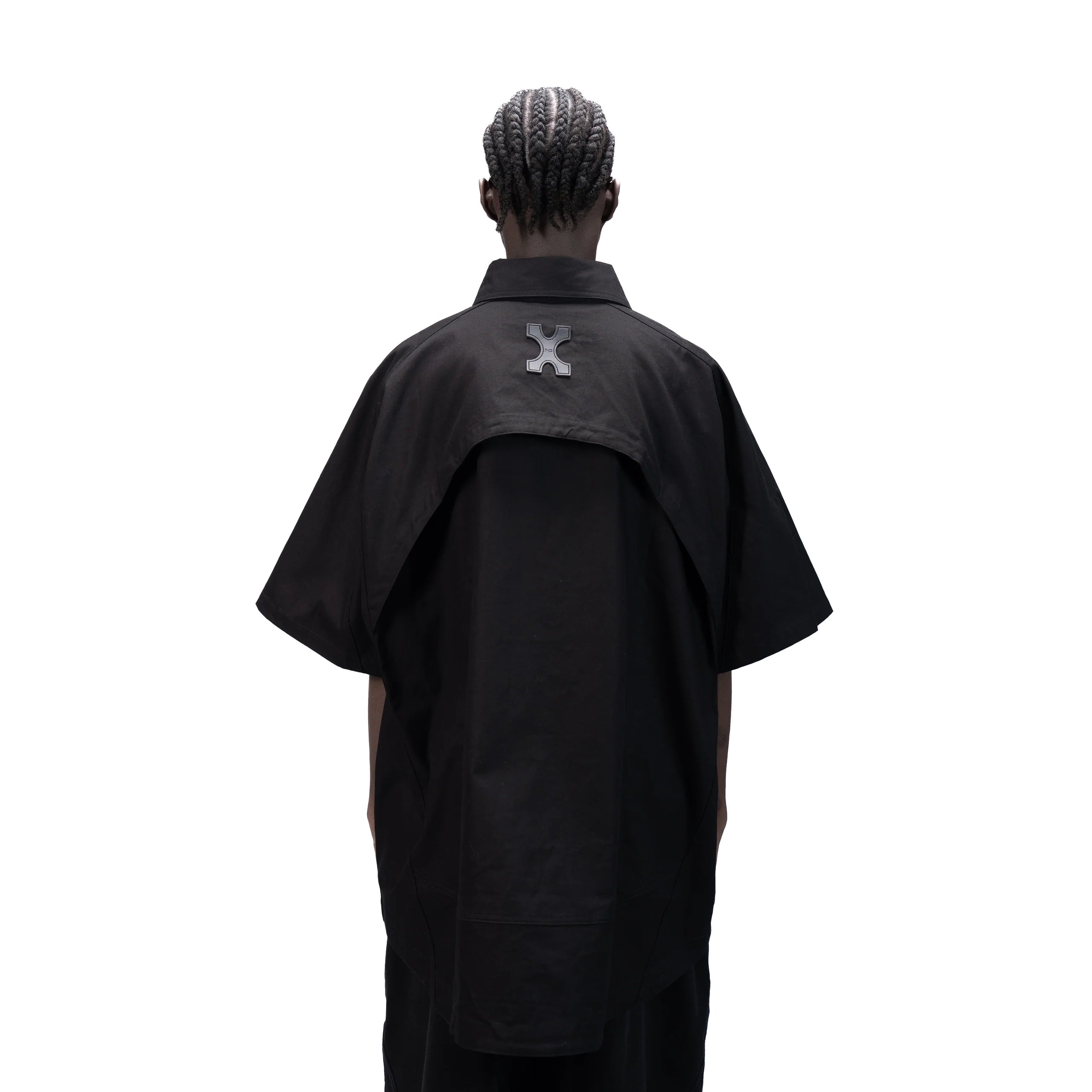 DETACHABLE S-S SHIRT - BLACK
