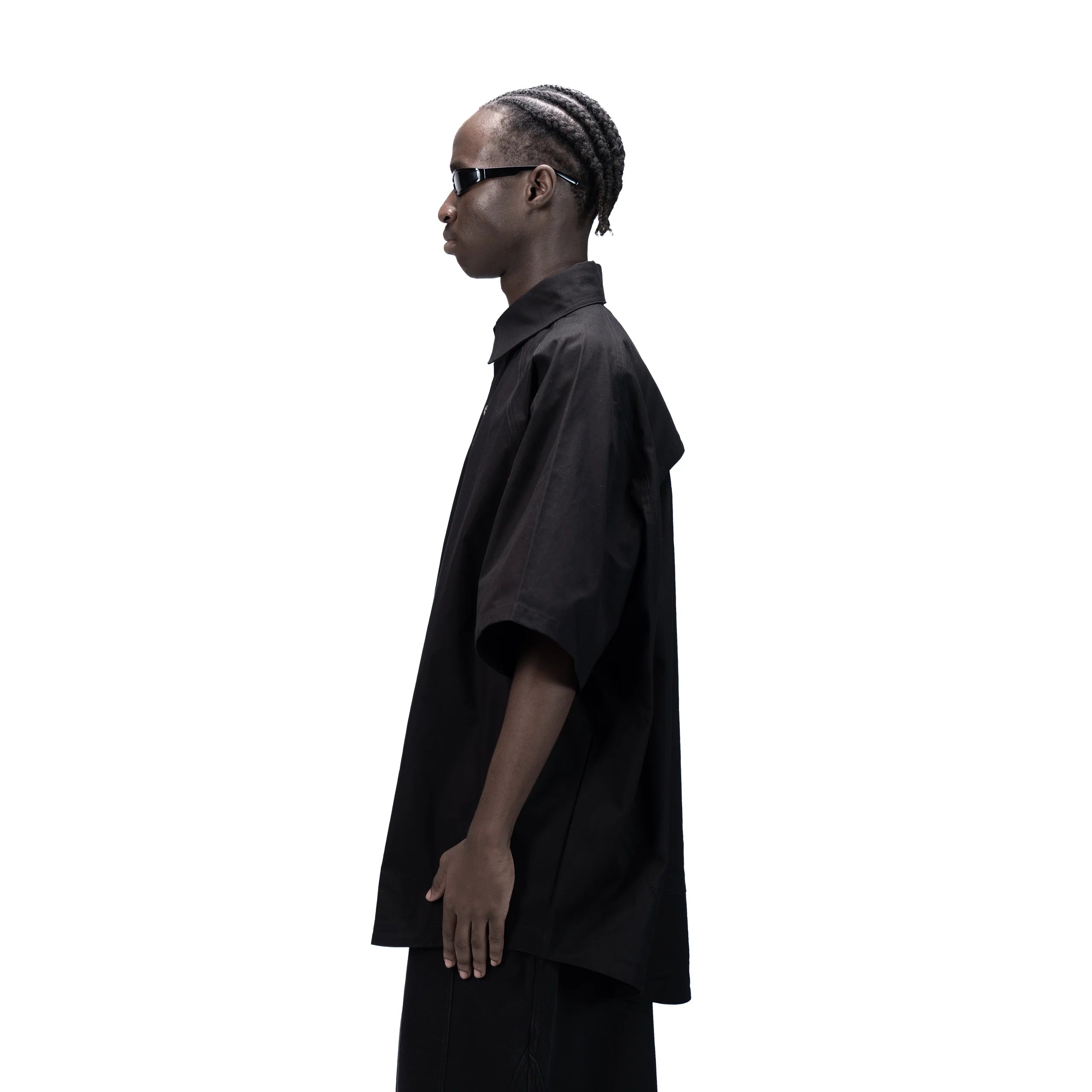 DETACHABLE S-S SHIRT - BLACK