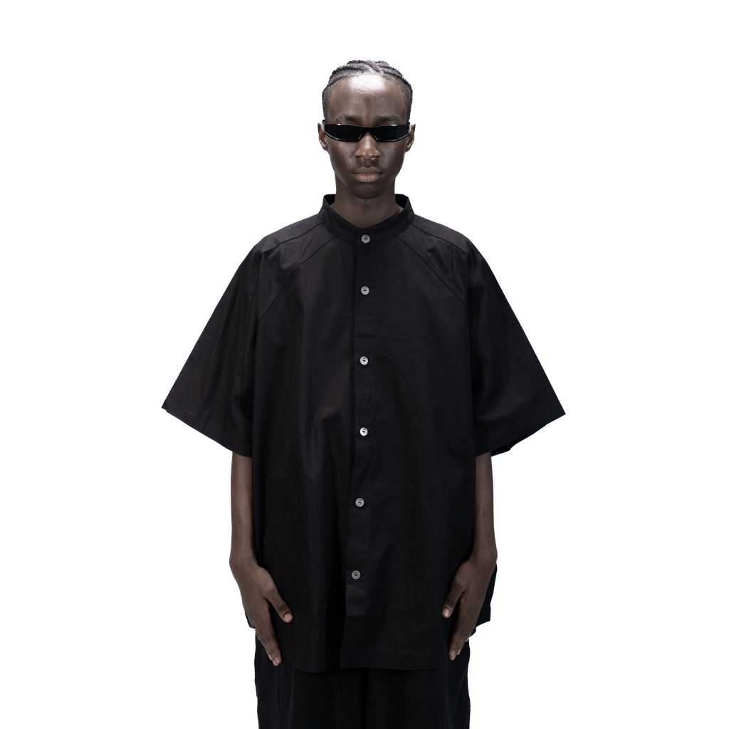 DETACHABLE S-S SHIRT - BLACK