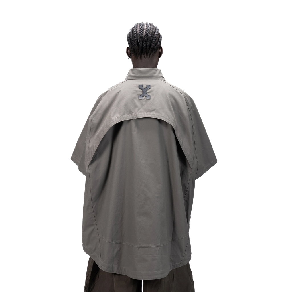 DETACHABLE S-S SHIRT - GREY