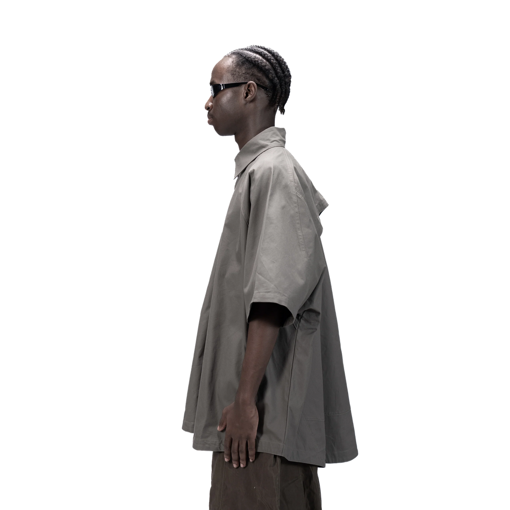 DETACHABLE S-S SHIRT - GREY