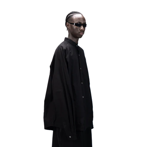 DETACHABLE L-S SHIRT - BLACK