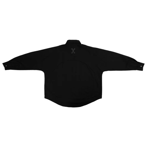 DETACHABLE L-S SHIRT - BLACK