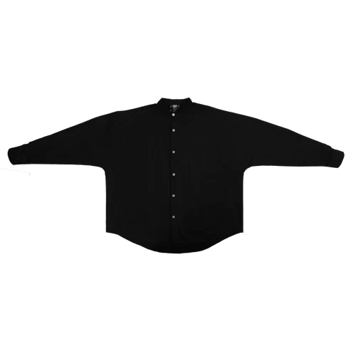 DETACHABLE L-S SHIRT - BLACK