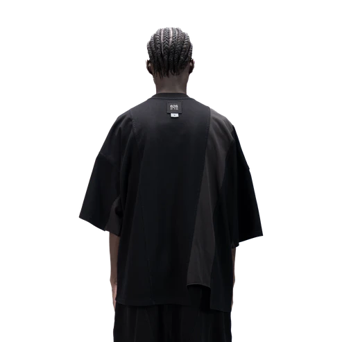 ASYMMETRICAL T-SHIRT - BLACK