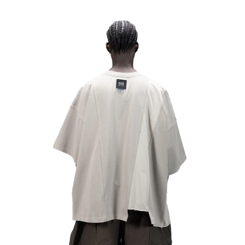 ASYMMETRICAL T-SHIRT - BEIGE
