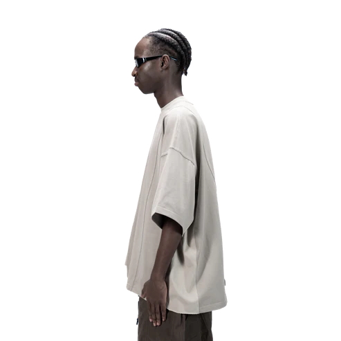 ASYMMETRICAL T-SHIRT - BEIGE