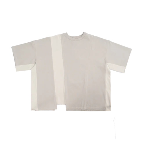 ASYMMETRICAL T-SHIRT - BEIGE