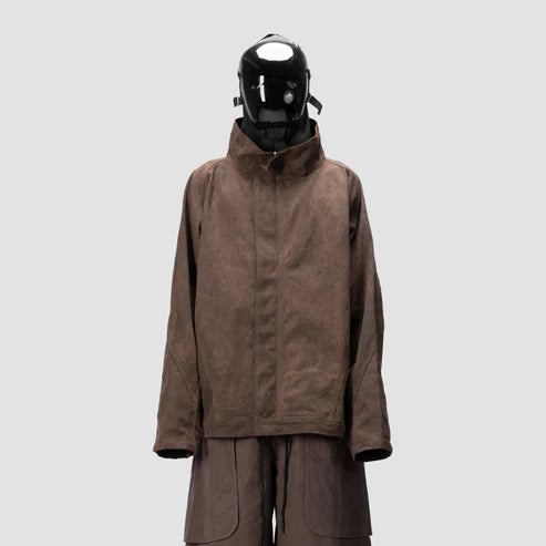 BAT PANEL PARKA -  BROWN