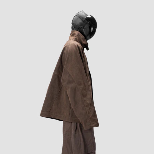 BAT PANEL PARKA -  BROWN