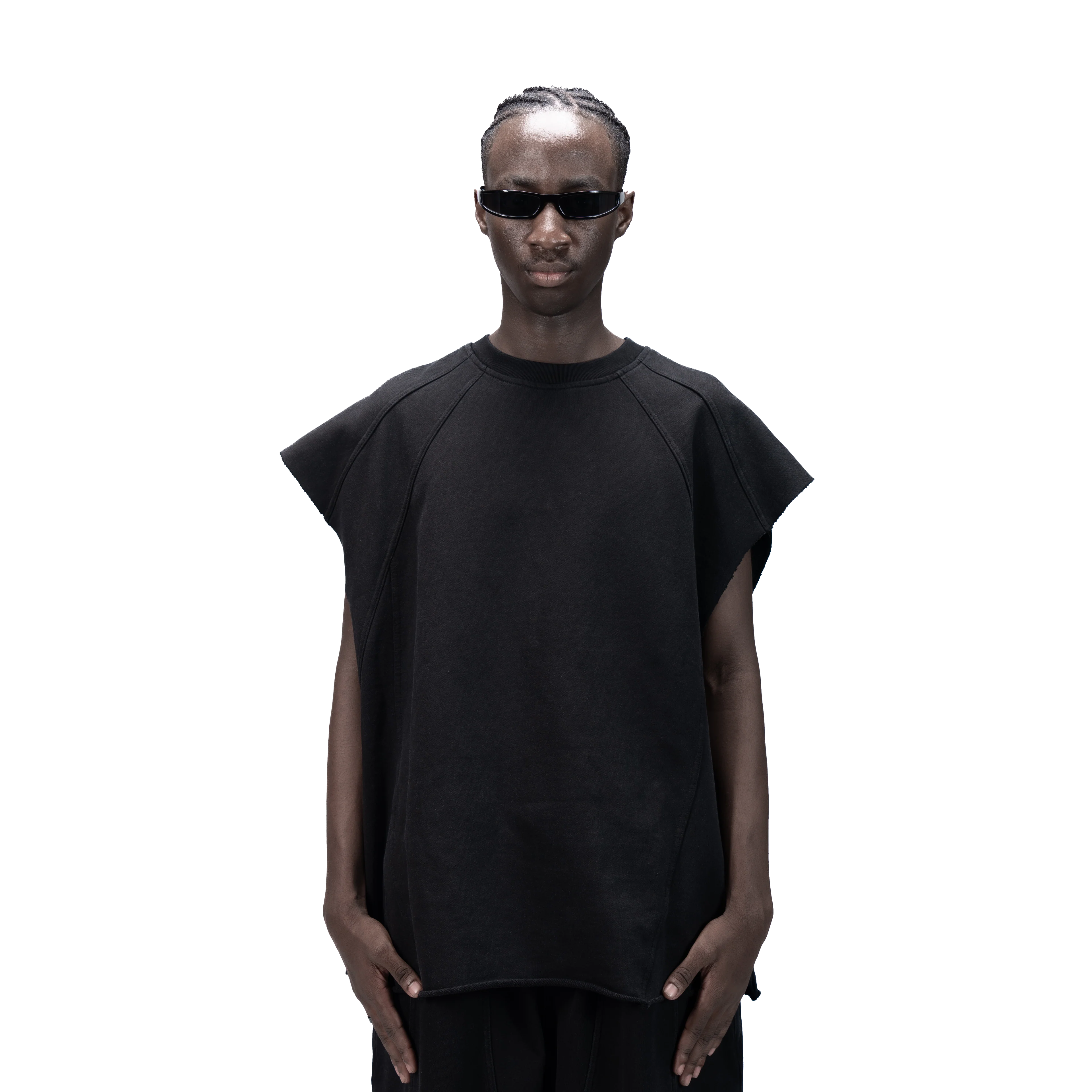 626 BAT PANEL TANK TOP - BLACK