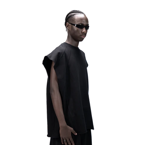 626 BAT PANEL TANK TOP - BLACK