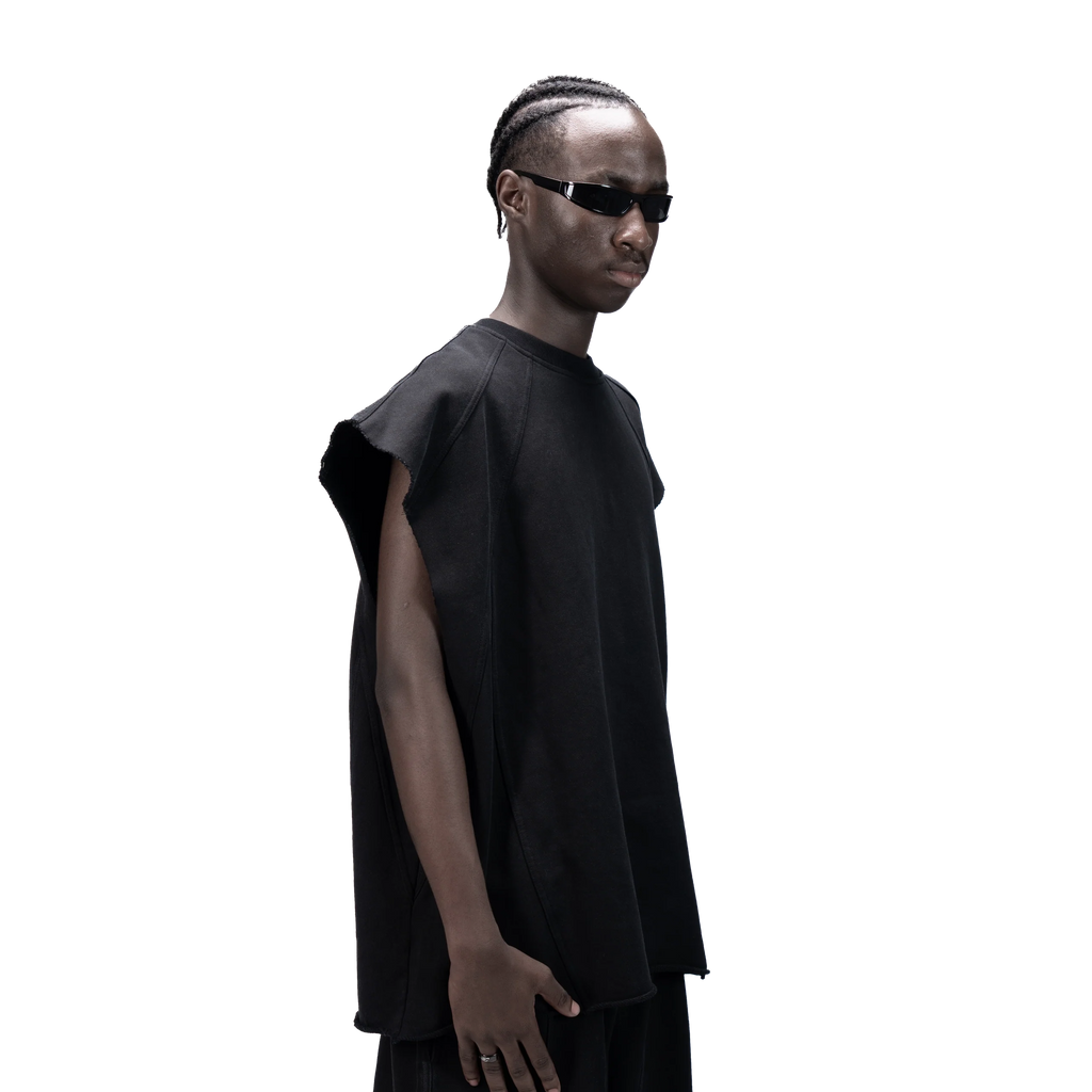 626 BAT PANEL TANK TOP - BLACK