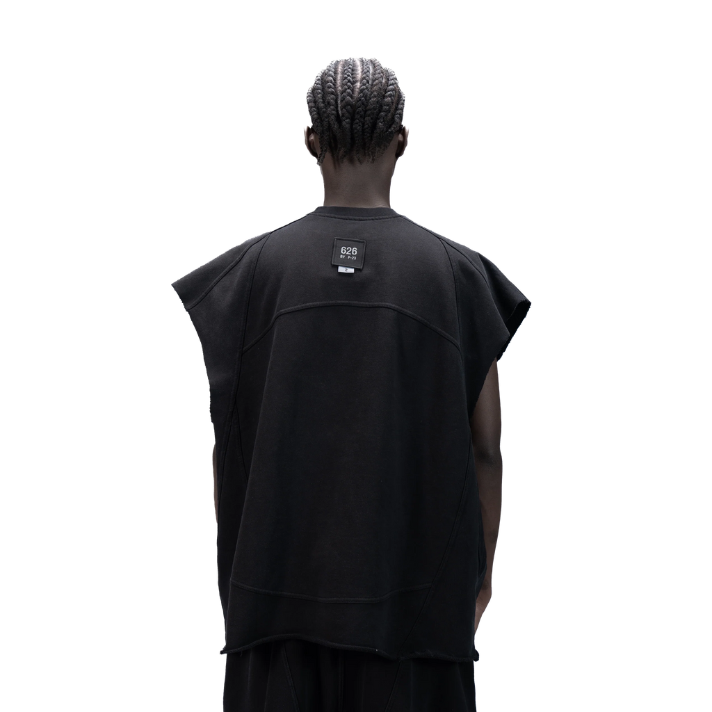 626 BAT PANEL TANK TOP - BLACK