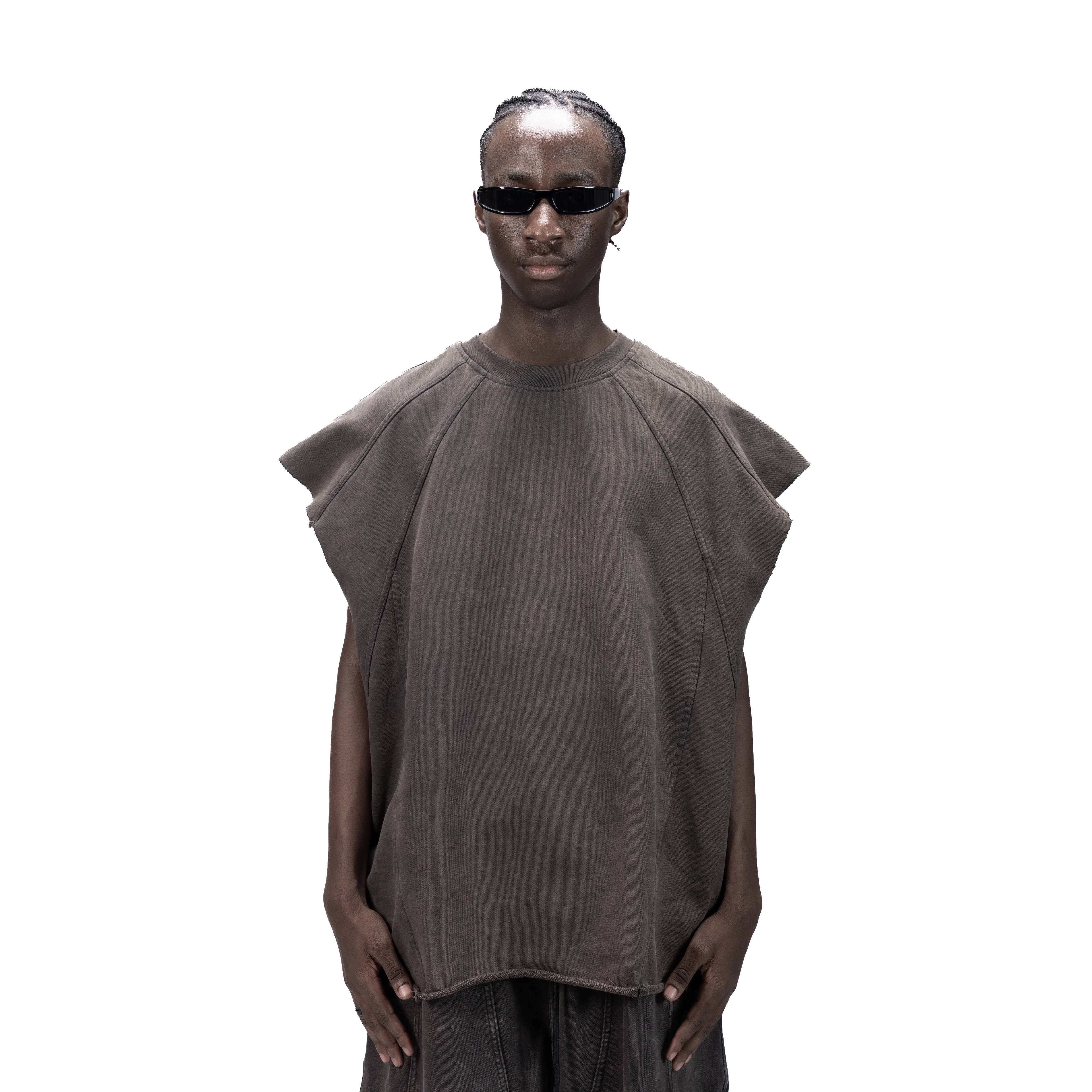626 BAT PANEL TANK TOP - GREY