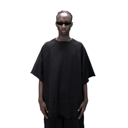 626 BAT PANEL T-SHIRT - BLACK