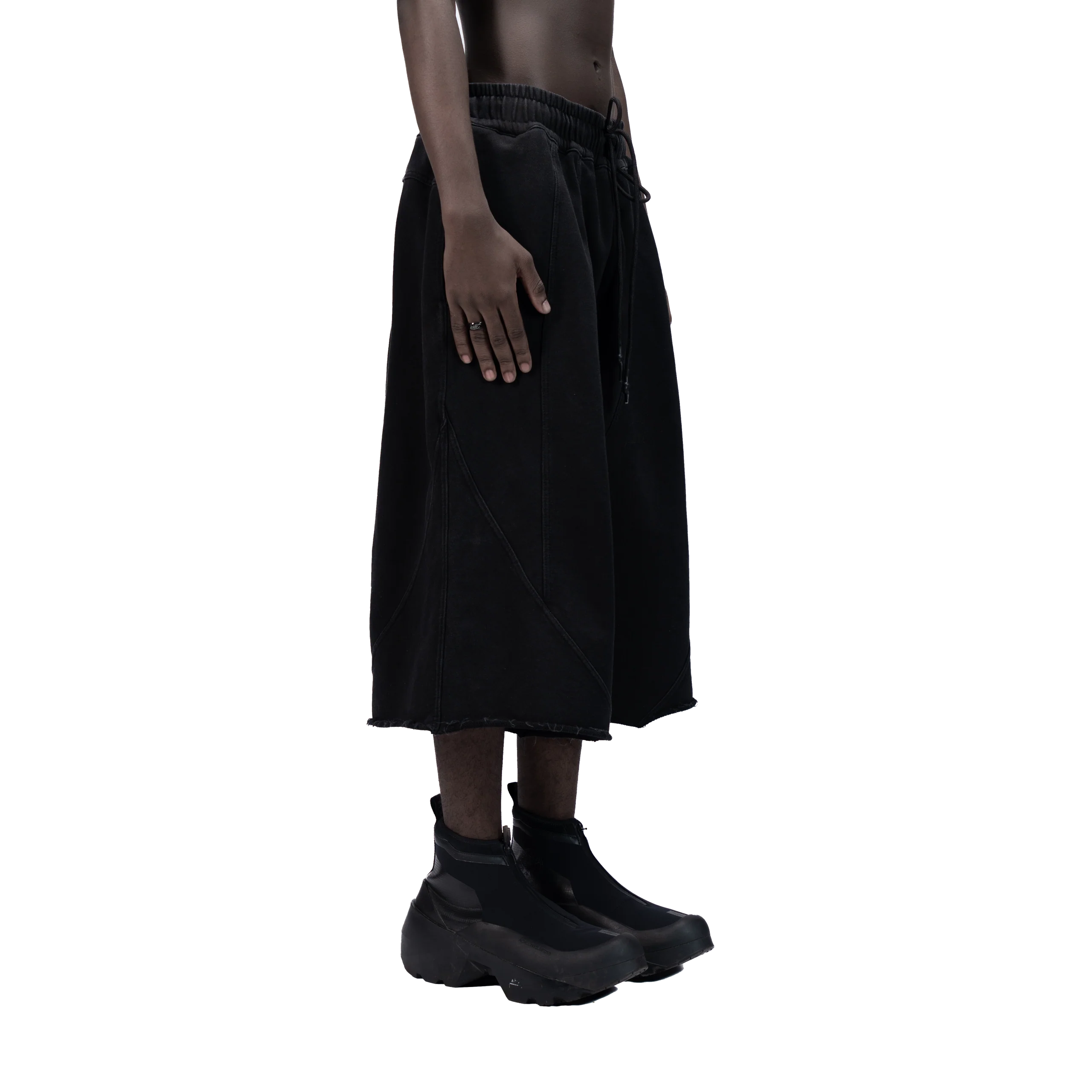 626 BAT PANEL JORTS - BLACK
